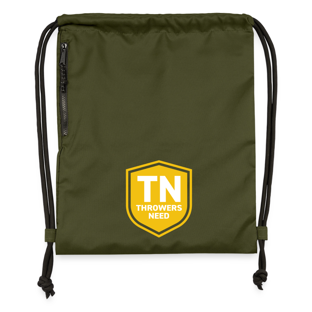 Drawstring Shoe Bag - military green