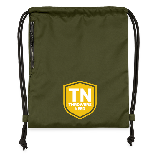 Drawstring Shoe Bag - military green